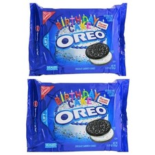 2x Oreo Chocolate Sandwich Cookies, Birthday Cake Flavor, 15.25 oz Each