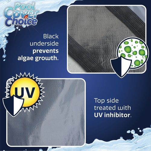 Pool Cover Choice 12' Round Above Ground Standard Pool Cover Sky Blue - Picture 3 of 3