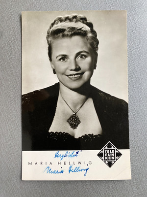 MARIA HELLWIG ( 2010) signed  Autogrammkarte 9x14 Autogramm