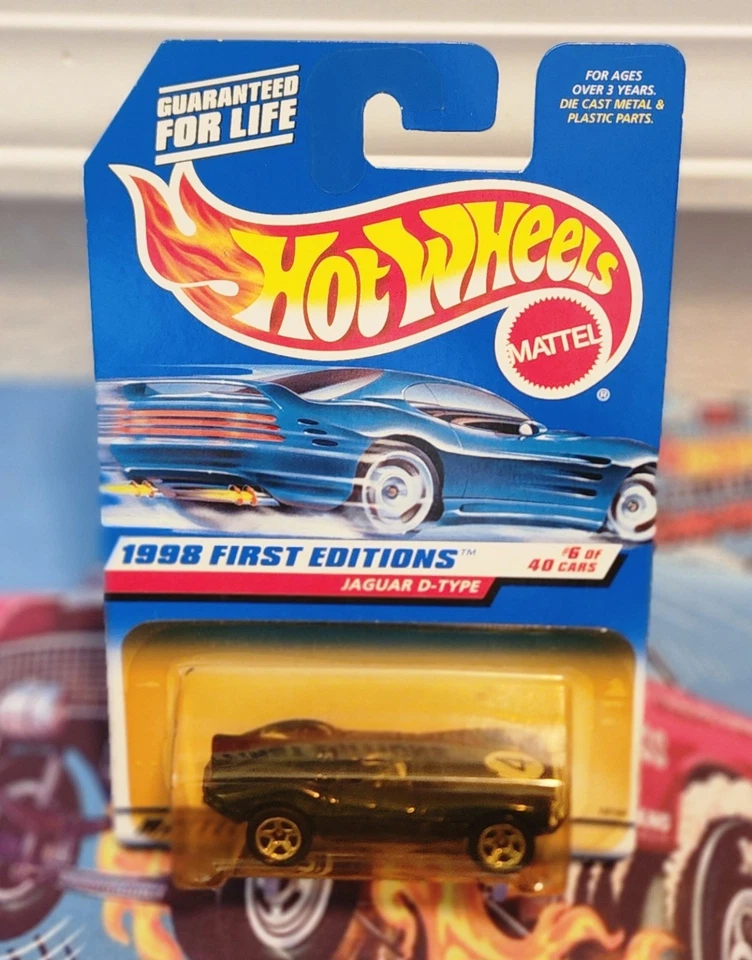 Hot Wheels Mattel 1998 primeras ediciones Jaguar D-Type Foto 2 de 3