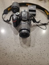 Nikon D3200 Digital SLR Camera 24.2MP with 18-55mm and 55-200mm Lens And Charger