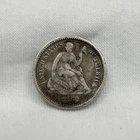 1862-P Seated Liberty Half Dime H10C Semi Key Date Silver Philadelphia Mint Coin