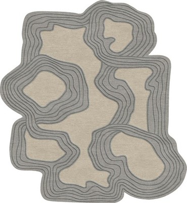 The Hand Tufted | 100% Wolle Modernes Abstraktes Wellen Design |9x10|9x15|