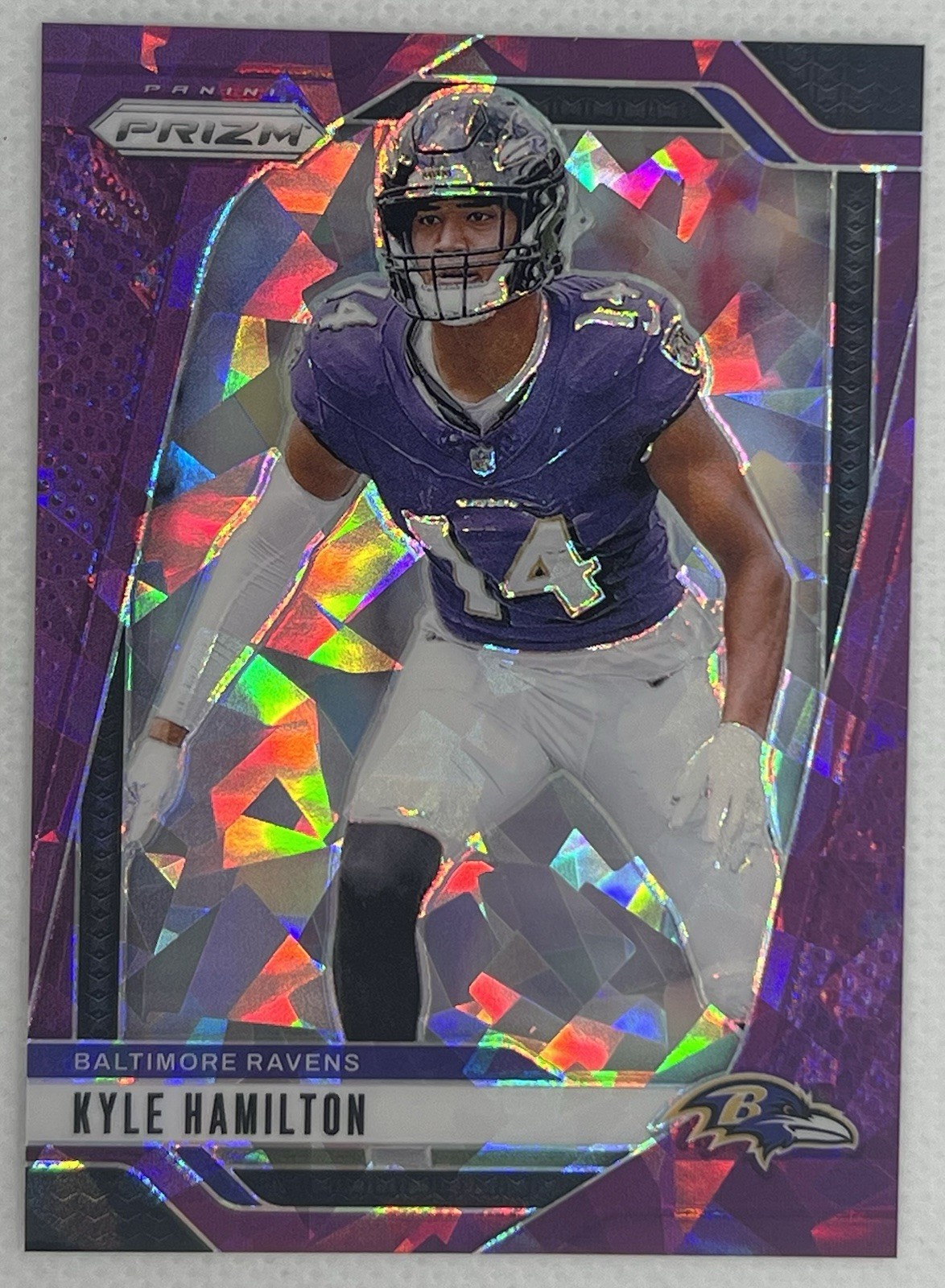 2024 Panini Prizm - Kyle Hamilton #23 Purple Ice Prizm /225