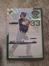 MIKE BOEVE 2025 Panini Prospect Edition Green Wave /75 Milwaukee Brewers