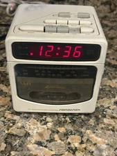 Vintage Soundesign CUBE Radio Alarm Clock Cassette Player Collectible RARE VIDEO