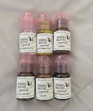 Perma Blend PMU Eyebrow Pigments Lot of 6 New Sealed