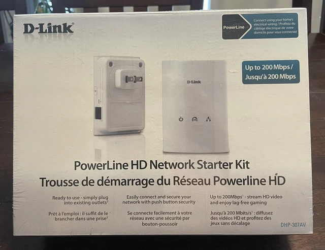 D-Link PowerLine HD Kit de démarrage réseau DHP-307AV