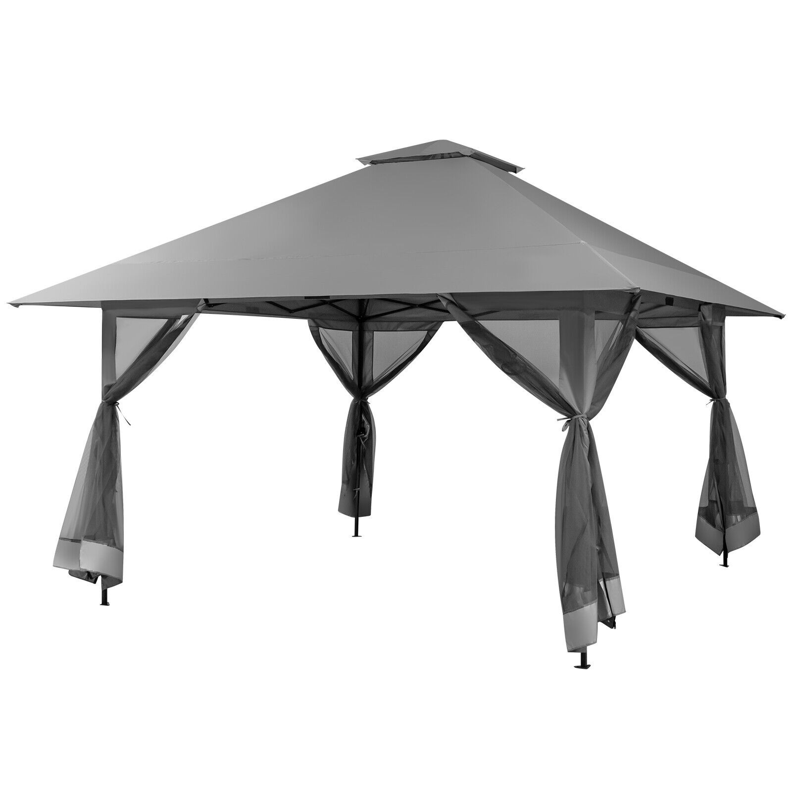 Tent Mesh Sidewall Uv50+ Adjust Outdoor Patio Grey