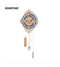 ROKR 3D Wooden Puzzle DIY Mechanical Wall Quartz Clock LC701