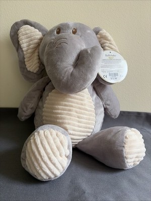 NWT 20 Inch Plush Rattle Toy by Kelly Baby Gray Elephant Stuffed Animal