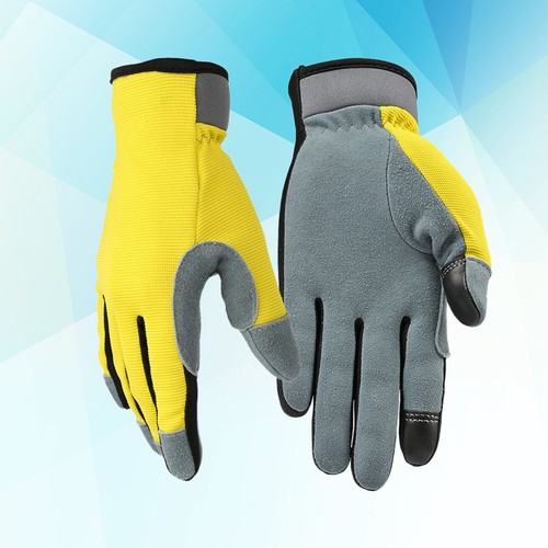 Flexible Light Utility Gloves with Genuine Palm and Touch Screen - Picture 12 of 12