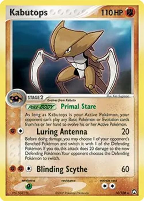 Kabutops - 10/108 - Pokemon Power Keepers Holo Card NM