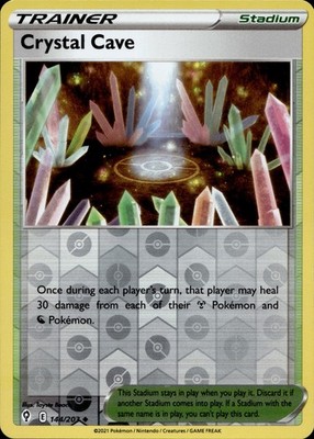 Crystal Cave 144/203 Uncommon Evolving Skies Pokemon Reverse Holo Near Mint