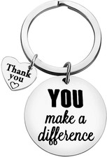 Thank You Gifts Appreciation Keychain You Make a Difference Keychain Thank You G