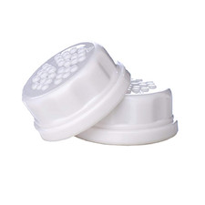 Flat Caps for 4-Ounce and 9-Ounce Bpa-Free Glass Baby Bottles, White Pack of 2 