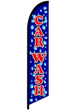 CAR WASH SWOOPER FEATHER FLAG BANNER SIGN 5312