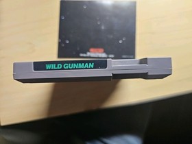 Wild Gunman NES 5 Screw Game & Manual Tested