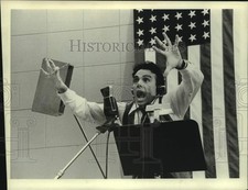 Press Photo An actor in a scene from a television show or movie. - sap50477