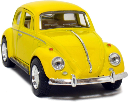- 1967 Volkswagen Classic Beetle 5 Inch 1:32 Scale Die Cast Metal Model Toy (Yel - Picture 9 of 12
