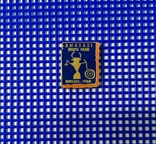 ANASAZI STATE PARK Boulder Utah Travel Souvenir Logo Enamel Lapel Pin Hat Badge