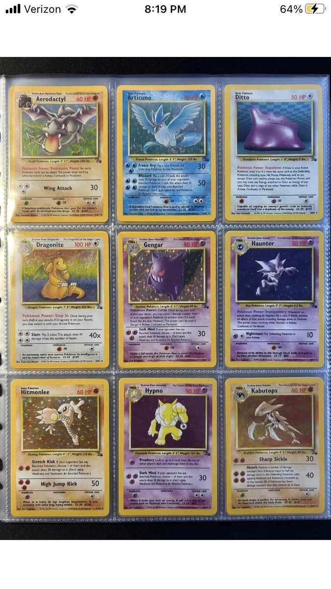 Pokémon TCG Fossil Collectible Card Game Sets for sale | eBay