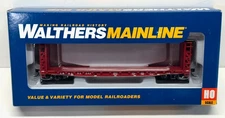 Walthers HO CB&Q Burlington 53' GSC Bulkhead Flat Car #95249. 910-5909. New!