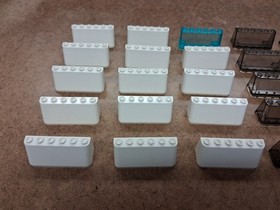 LEGO Lot of 35 city vehicle windshield windscreen 92583 4176 transparent White