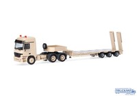 Herpa Belgische Armee Mercedes Benz Actros L MP1 Tieflader 747271