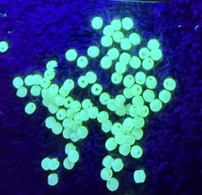 50 PCs - 2mm ROUND DRUKS Czech OPALESCENT Yellow VASELINE/URANIUM GLASS Beads