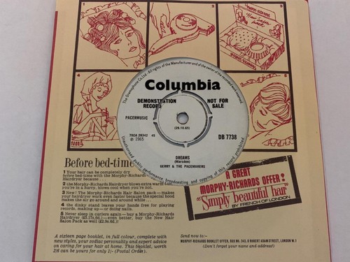 GERRY & THE PACEMAKERS Walk Hand In Hand 1965 RARE UK DEMO Columbia DB7738 VG+ - Picture 2 of 2