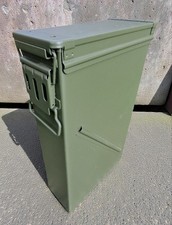 PA156 Metal Mortar Ammo Box Military Storage Container Tools Sealed Lid Hinged