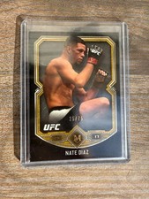 2017 UFC Topps Museum Collection NATE DIAZ Gold Base /75 #16