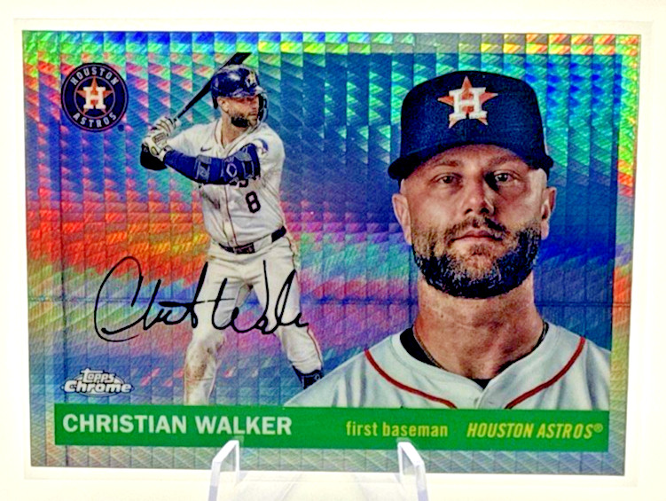 2025 Topps Chrome Platinum Christian Walker #158 Huston Astros Prism