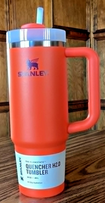 #ad #ad Stanley Flowstate Quencher H2.0 30 oz Tumbler Tigerlily Plum Color NEW FREE SH $45.48