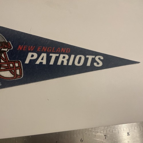 NFL New England Patriots Mini Pennant 4”x9" Decor Flag Football Banner Lot#33 - Picture 5 of 5