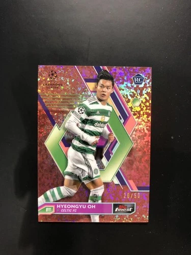 2022-23 Topps Finest Hyeongyu Oh RC Rookie Rose Gold Diamond 20/50 Celtic Korea
