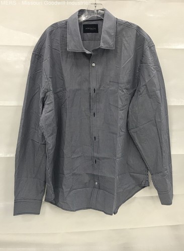 Jachs New York Men's Navy Long Sleeve Button Up Shirt - Size 2XL