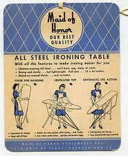 Vintage - Sears - Maid of Honor Ironing Table Instruction / Information 