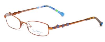 Vera Bradley Kinder Kacey Mädchen Lesebrille Doodle Daisy Brown Blau Blumen 46mm