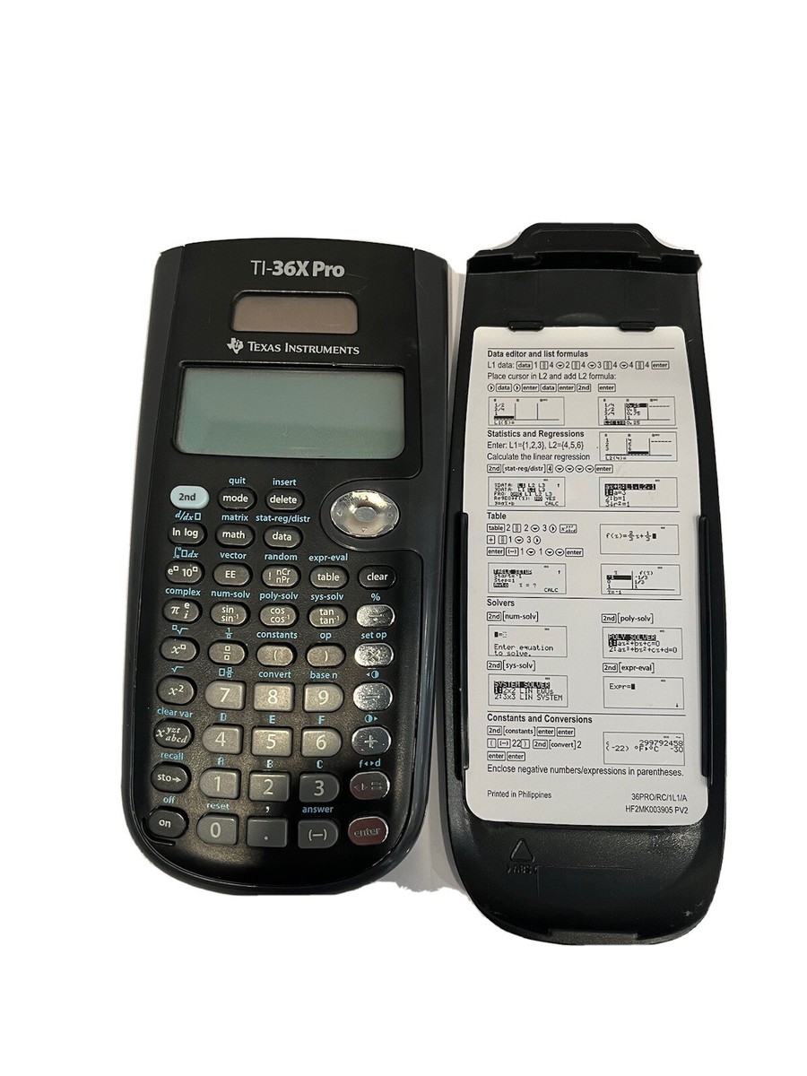 Texas Instruments TI-36X Pro Scientific Calculator 33317203666|