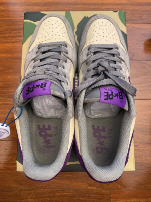 A Bathing Ape X Sneaker News BAPE Court Sta Size 11 !! Purple