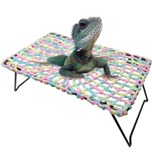 Crocheted Climbing Hammock Swing Cotton Rope Climbing Rest Bed Habitats - Bild 10 von 10
