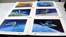 Vintage NASA -Rockwell International Space Division 6 pictures Shuttle 1970's