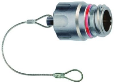 Lemo 2M Serie MIL STD-810-E Stecker Staubkappe, Gehäusegröße 2 IP68 bewertet, mit Nickel