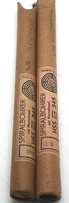 2x STEYR Spiralbohrer mit Morsekegel HSS DIN 345 18,5 mm NEU OVP