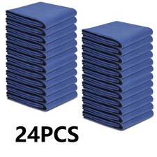 Moving Blankets 80" x 72" Pro Economy Blue Shipping Furniture Pads 24 Pack 