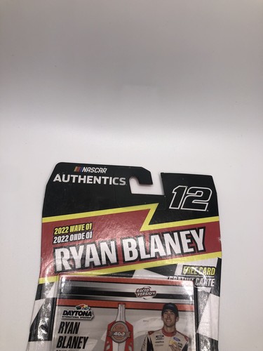 NASCAR AUTHENTICS RYAN BLANEY #12 2022 WAVE 01 RACED VERSION DAYTONA Win 1:64 - Picture 6 of 9