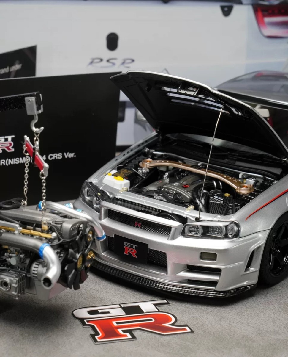 1/18 Motorhelix Nissan Skyline GT-R R34 Nismo Customized Silver
