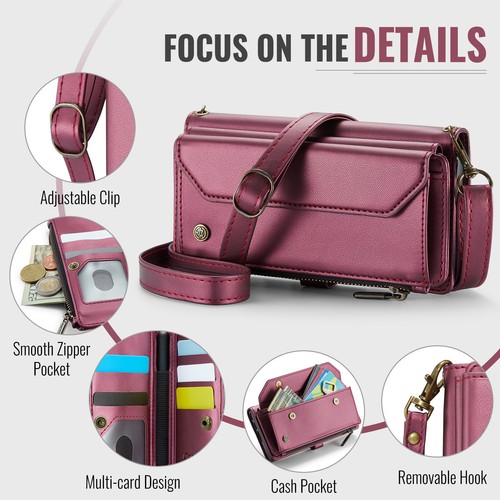 Für Samsung Galaxy Fold 7 6 PU Lederband Handgelenktasche Flip Case mit Kartenfach - Bild 29 von 49